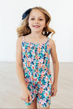 Island Blossoms Strappy Play Romper - Aaria Tees Aaria Tees