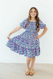 Darling Daisies Smocked Ruffle Dress - Aaria Tees Aaria Tees