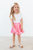 Pink Polka Dots Ruffle Twirl Skort - Aaria Tees Aaria Tees