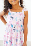 Beachside Bows Ruffle Maxi Dress - Aaria Tees Aaria Tees