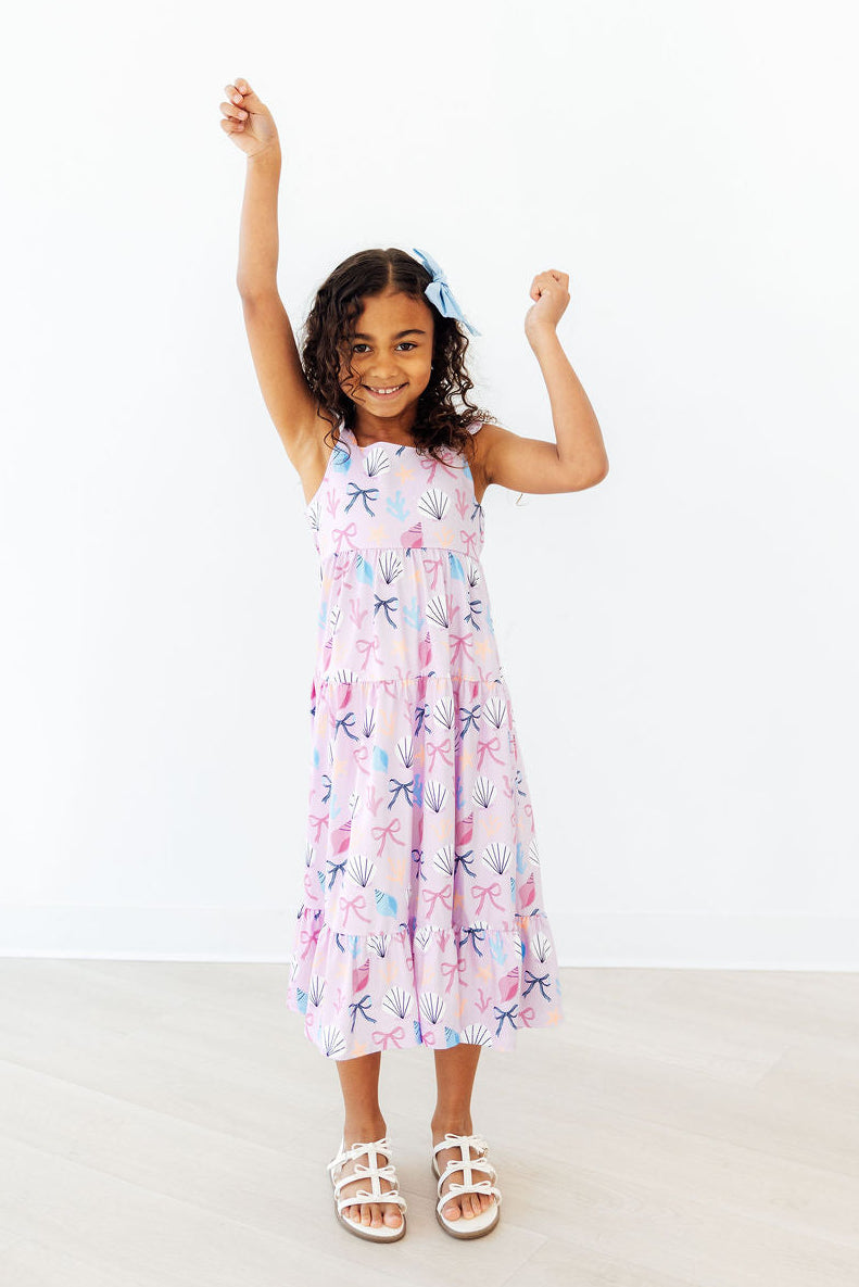 Beachside Bows Ruffle Maxi Dress - Aaria Tees Aaria Tees