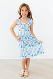 Tidepool Treasures Ruffle Cross Back Dress - Aaria Tees Aaria Tees