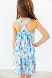 Tidepool Treasures Ruffle Cross Back Dress - Aaria Tees Aaria Tees