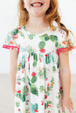 Cute Cactus Pom Pom Dress - Aaria Tees Aaria Tees