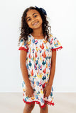 Rooster Pom Pom Dress - Aaria Tees Aaria Tees