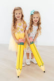 Color Crayons S/S Pocket Twirl Dress - Aaria Tees Aaria Tees