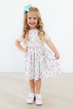 Color Crayons S/S Pocket Twirl Dress - Aaria Tees Aaria Tees