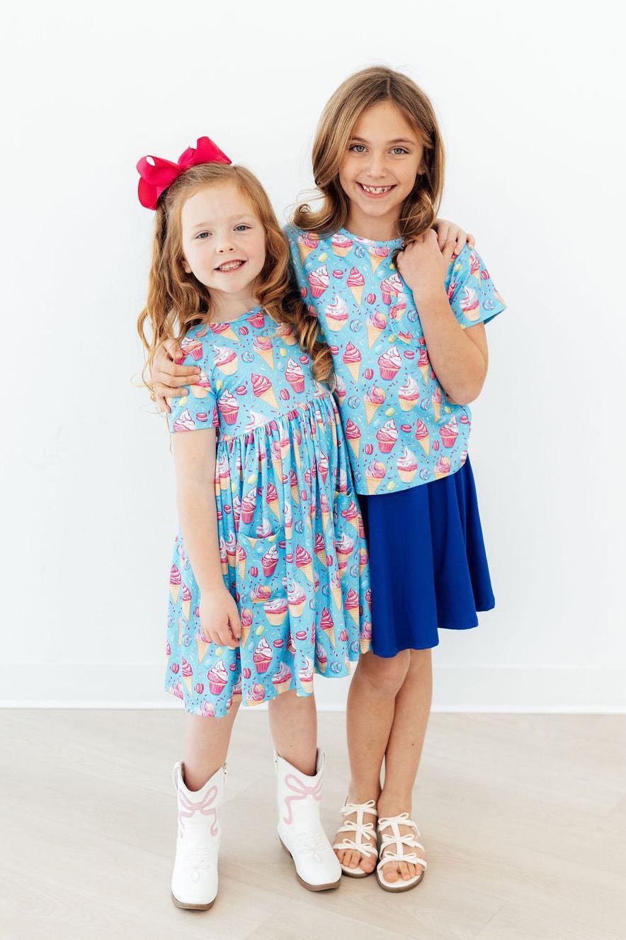 Delightful Desserts Ruffle Pocket Tee - Aaria Tees Aaria Tees
