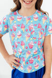 Delightful Desserts Ruffle Pocket Tee - Aaria Tees Aaria Tees