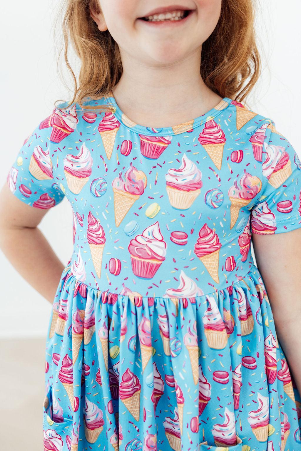 Delightful Desserts S/S Pocket Twirl Dress - Aaria Tees
