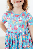Delightful Desserts S/S Pocket Twirl Dress - Aaria Tees Aaria Tees