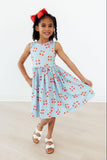 Little Lifeguard Tank Twirl Dress - Aaria Tees Aaria Tees