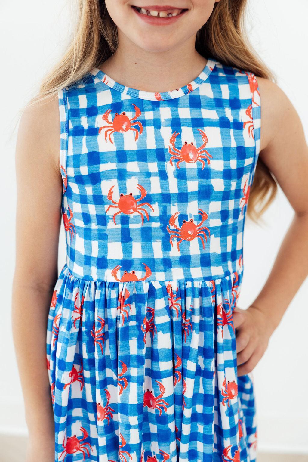 Crabby Cutie Tank Twirl Dress - Aaria Tees Aaria Tees