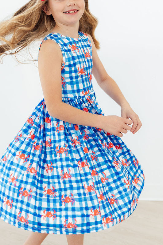 Crabby Cutie Tank Twirl Dress - Aaria Tees Aaria Tees