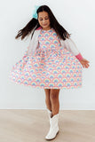 Watercolor Rainbows S/S Pocket Twirl Dress Aaria Tees