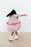 Watercolor Rainbows S/S Pocket Twirl Dress Aaria Tees