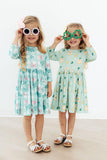 Shamrock Sweetheart 3/4 Sleeve Pocket Twirl Dress - Aaria Tees Aaria Tees