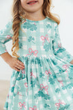 Shamrock Sweetheart 3/4 Sleeve Pocket Twirl Dress - Aaria Tees Aaria Tees