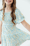 Buttercup Blooms Smocked Ruffle Dress - Aaria Tees Aaria Tees