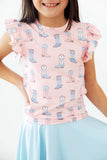 Ribbons & Rodeos S/S Ruffle Tee - Aaria Tees Aaria Tees