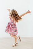 Once Upon a Castle Flutter Sleeve Twirl Dress - Aaria Tees Aaria Tees