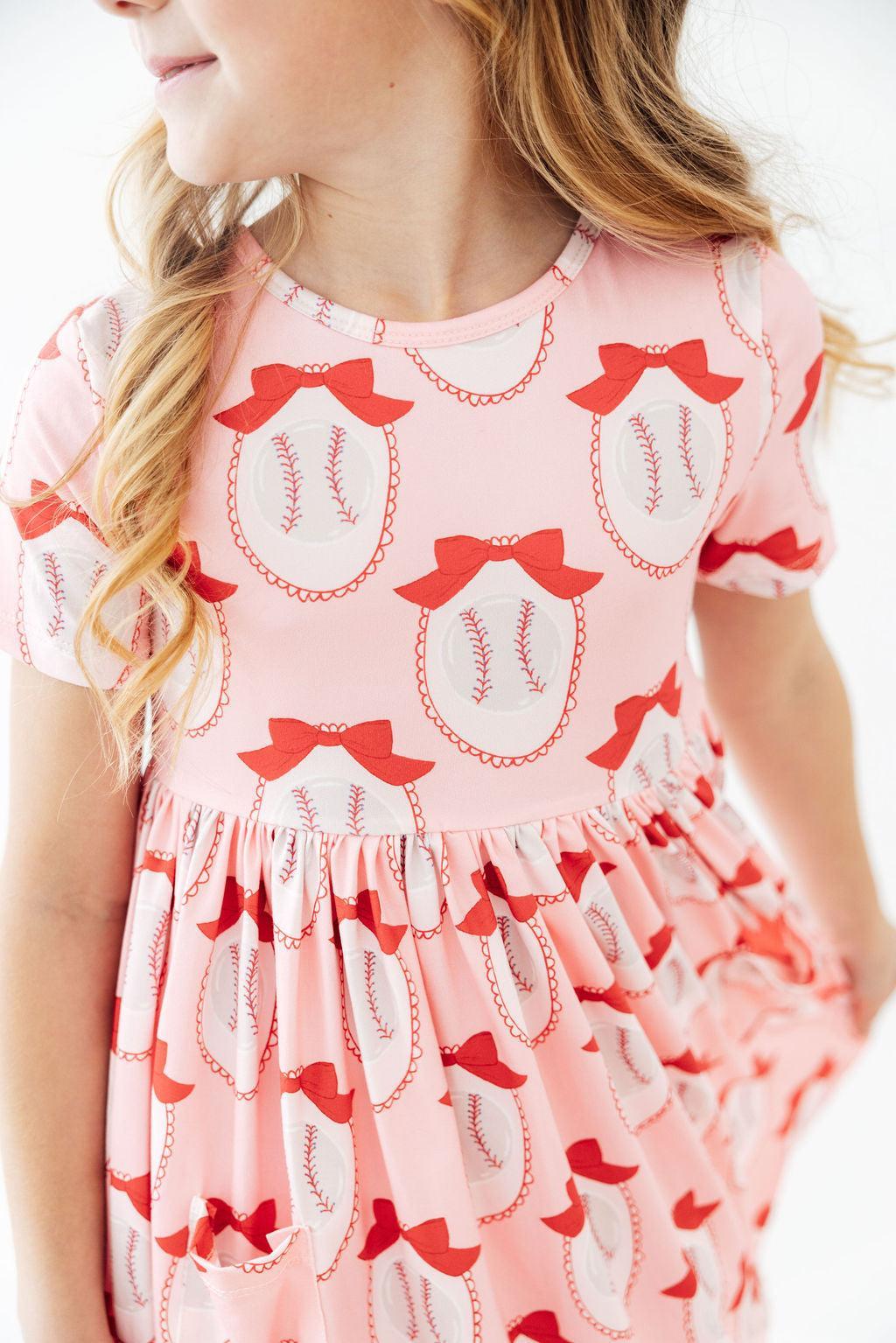 Pitcher Perfect S/S Pocket Twirl Dress - Aaria Tees Aaria Tees