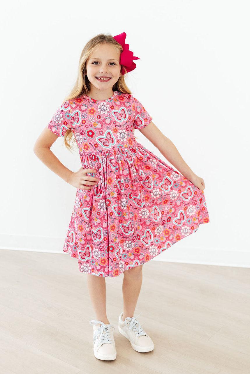Hippie Sissy S/S Pocket Twirl Dress - Aaria Tees Aaria Tees