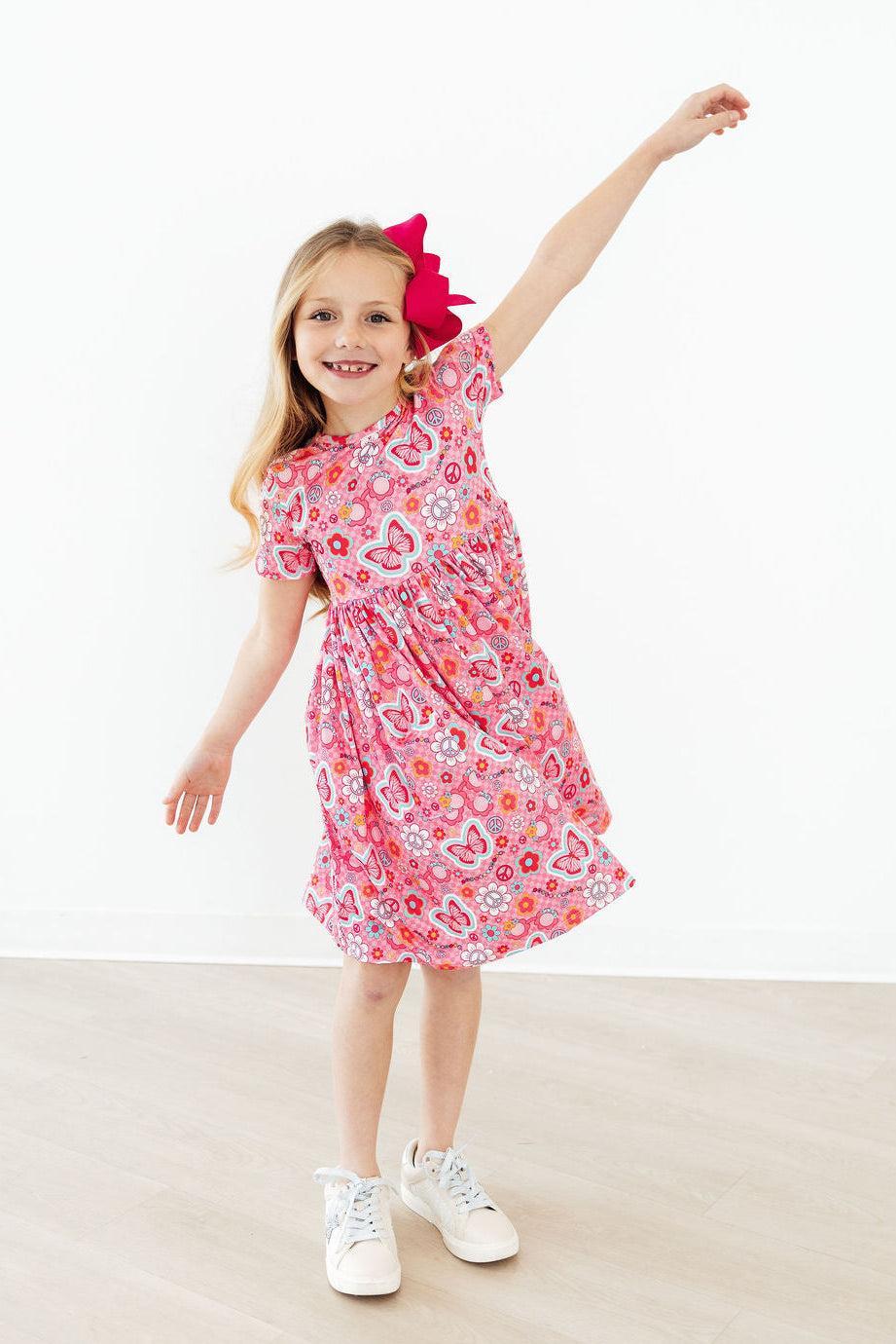 Hippie Sissy S/S Pocket Twirl Dress - Aaria Tees Aaria Tees