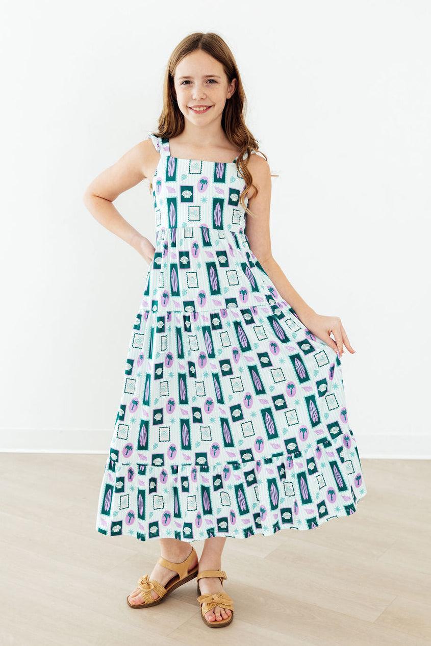 Surfer Girl Ruffle Maxi Dress - Aaria Tees Aaria Tees