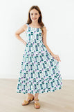 Surfer Girl Ruffle Maxi Dress - Aaria Tees Aaria Tees