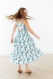 Surfer Girl Ruffle Maxi Dress - Aaria Tees Aaria Tees