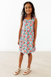 Petals in Paradise Ruffle Cross Back Dress - Aaria Tees Aaria Tees