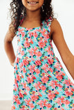 Petals in Paradise Ruffle Cross Back Dress - Aaria Tees Aaria Tees