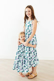 Surfer Girl Ruffle Maxi Dress - Aaria Tees Aaria Tees