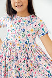 Morning Meadows S/S Pocket Twirl Dress - Aaria Tees Aaria Tees