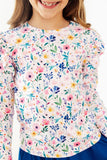 Morning Meadows L/S Ruffle Tee - Aaria Tees Aaria Tees