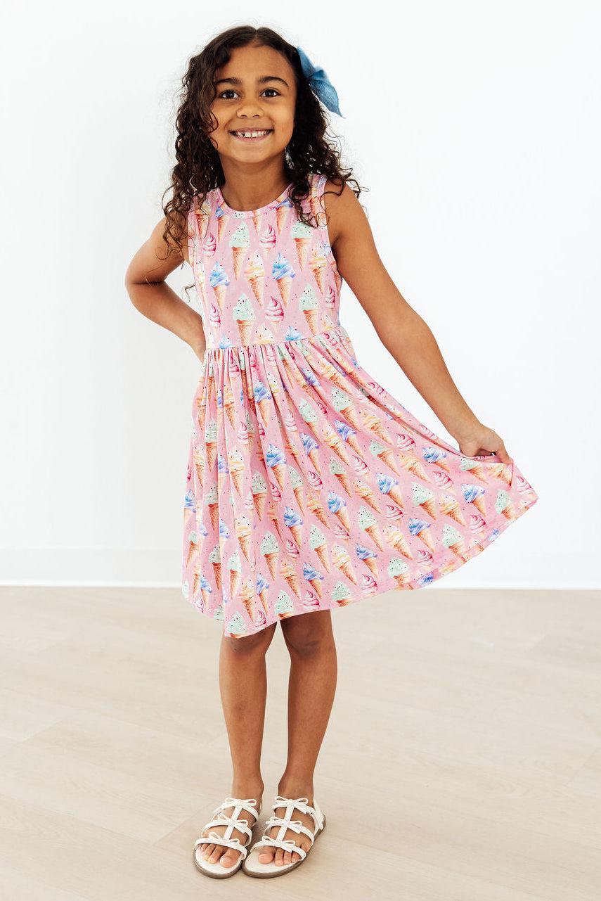 Ice Cream Dreams Tank Twirl Dress - Aaria Tees Aaria Tees