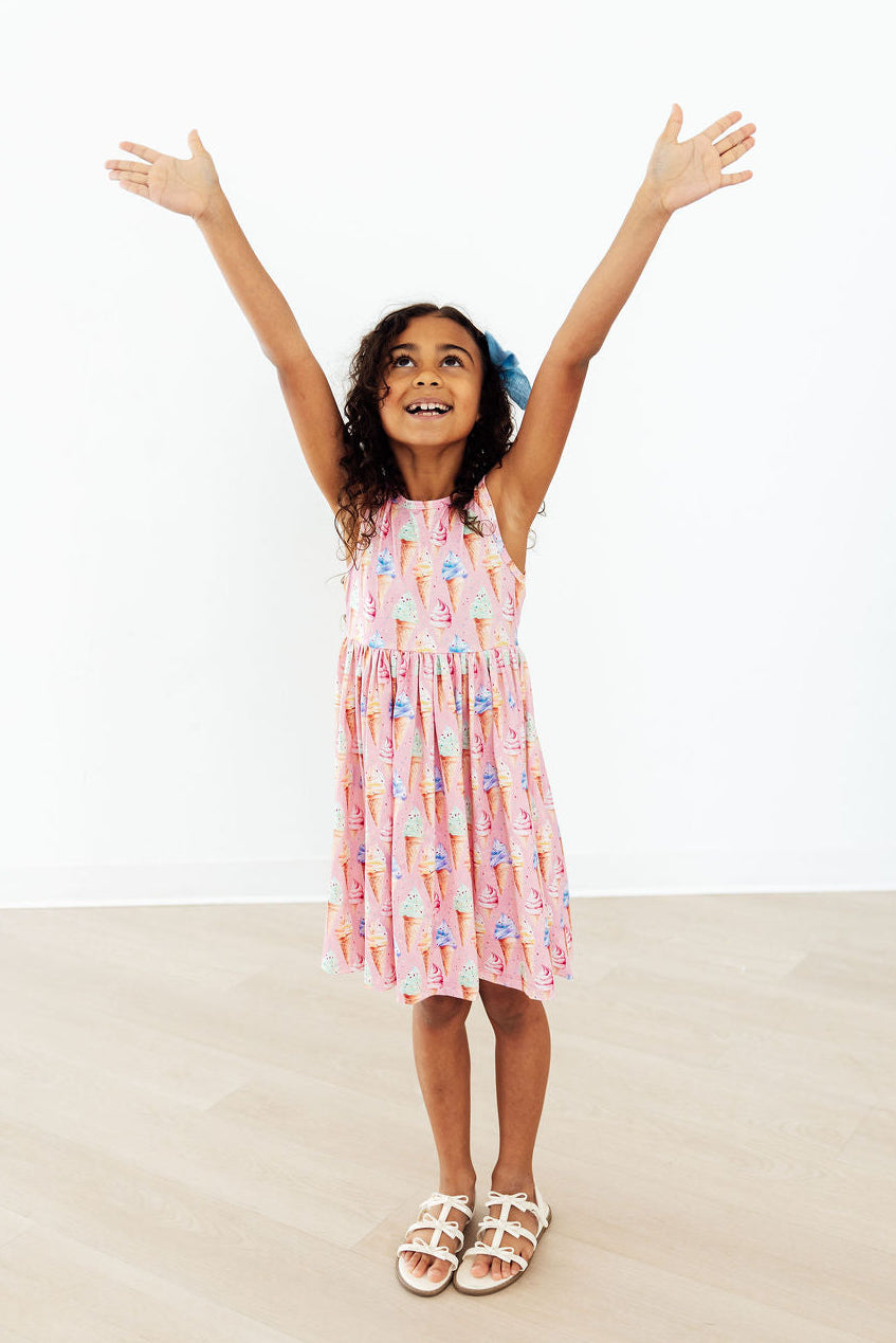 Ice Cream Dreams Tank Twirl Dress - Aaria Tees Aaria Tees