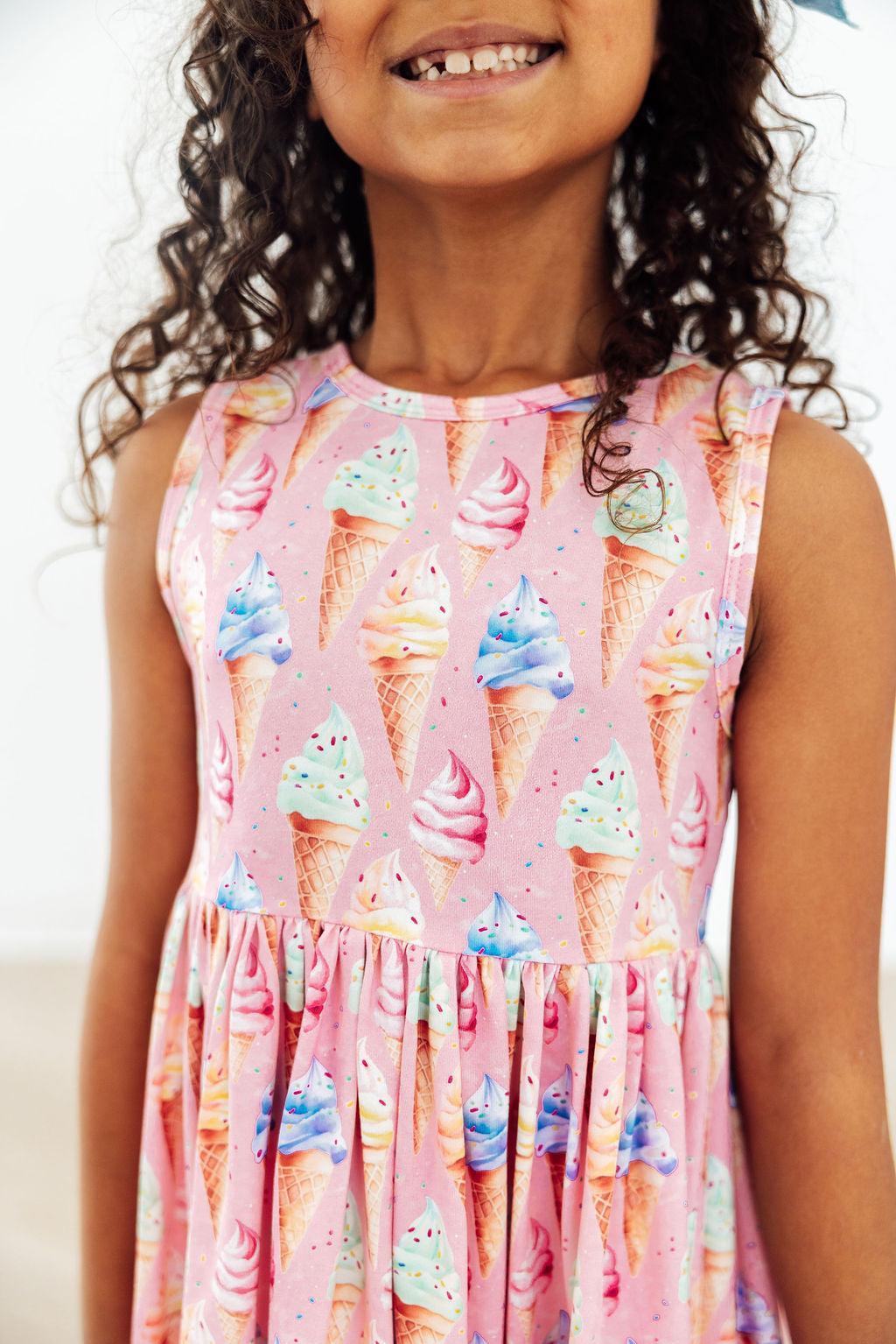 Ice Cream Dreams Tank Twirl Dress - Aaria Tees