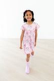 Sparkling Rainbows Pom Pom Dress - Aaria Tees Aaria Tees