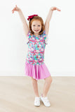 Time To Purr-ty S/S Ruffle Tee - Aaria Tees Aaria Tees