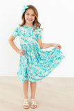 Preppy Daisies S/S Pocket Twirl Dress - Aaria Tees Aaria Tees