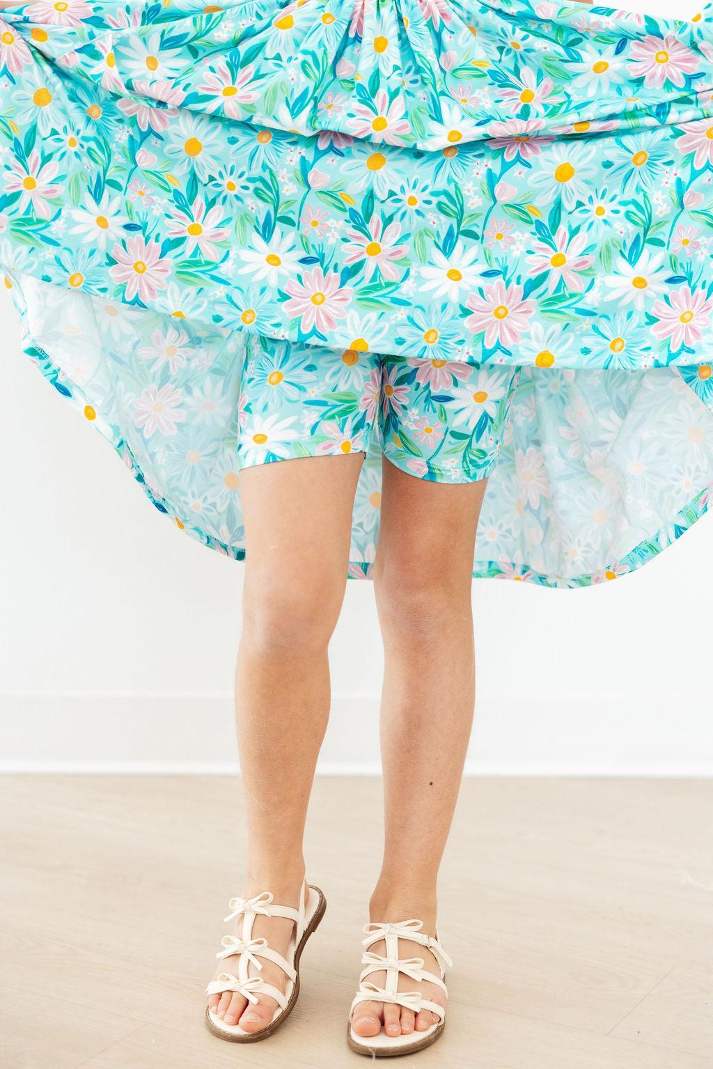 Preppy Daisies S/S Pocket Twirl Dress - Aaria Tees Aaria Tees