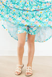 Preppy Daisies Twirl Shorts Aaria Tees