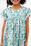 Furry Friends Pom Pom Dress - Aaria Tees Aaria Tees