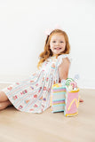 Birthday Cakes Flutter Sleeve Twirl Dress - Aaria Tees Aaria Tees