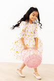 Carrot Cutie 3/4 Sleeve Ruffle Twirl Dress - Aaria Tees Aaria Tees