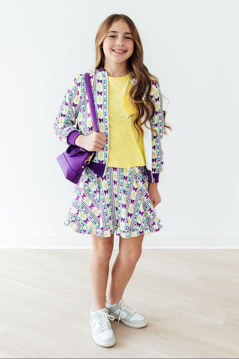 Mardi Gras Ruffle Twirl Skort - Aaria Tees Aaria Tees