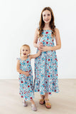 Patriotic Petals Ruffle Maxi Dress - Aaria Tees Aaria Tees