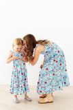 Patriotic Petals Ruffle Maxi Dress - Aaria Tees Aaria Tees